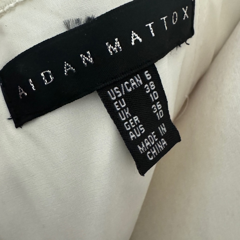 Aidan Mattox Brocade Lace Strapless Gown - Picture 6 of 6
